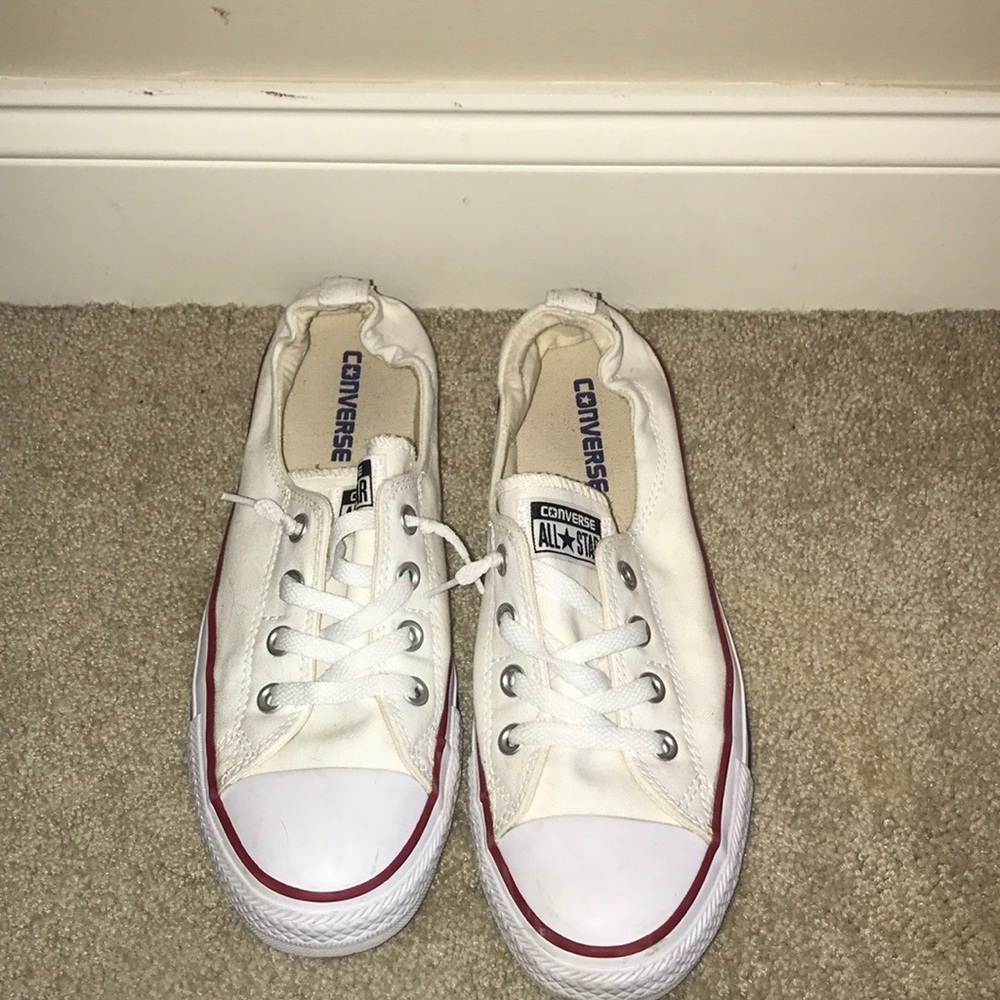 White Converse All Star Shoes - Picture 4 of 4